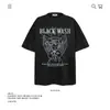 Camiseta de Algodón Puro Pesado Estilo Retro Americano Marca de Moda Estampado de Ángel Manga Corta para Hombres y Mujeres Verano Holgada Venta al por Mayor Transfronteriza