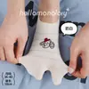 Calcetines de punto casuales para mujer de primavera-verano, calcetines con dedos de dibujos animados, calcetines lindos de dos dedos, calcetines invisibles, calcetines de barco, calcetines finos de algodón de corte bajo para mujer