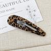 El estilo coreano Dongdaemun, con estampado de leopardo retro, flequillo, clip, simple, elegante, lateral, pinza para el cabello rota, horquilla.