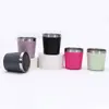 Vaso de leche de acero inoxidable 304 sencillo y transfronterizo, doble vacío, ideal como regalo o para usar al aire libre. Mini termo portátil para coche.
