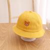 Gorro de lavabo con letras bordadas para niños, gorro de pescador a prueba de viento para niños, gorro de lavabo con dibujos animados para bebés de 1 a 12 meses.