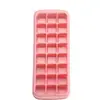 Bandeja de Gelo de Silicone Personalizada pelo Fabricante com 24 Cubos e Tampa Molde para Cubos de Gelo Caseiros de Grau Alimentício Artefato para Fazer Gelo Máquina de Gelo em Cubo