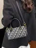 Bolsas de Mujer al por Mayor Transfronterizas, Bolsas Cilíndricas Impresas de Alta Calidad Estilo Retro Popular Nuevo, Bolsos Boston, Bolsos Cruzados de Hombro Único