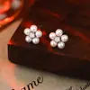 Brincos para Mulheres Agulha de Prata S925 Artefato de Cuidado com a Orelha Brincos Nicho Brincos Estilo Mini Floresta Brincos Elegantes Versáteis Joias