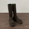 Botas de plataforma altas hasta la rodilla de moda para mujeres petite, nuevo estilo verano 2025, hasta la rodilla, que realzan la altura, estilizan y son elegantes.