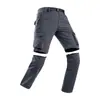 Pantalones de Trabajo Desmontables con Cremallera G-stone para Hombre con Cinturón Funcional, Bolsillos Múltiples para Senderismo al Aire Libre, Pantalones de Dos Vías