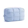 Bolsa de Maquiagem Acolchoada Fofa Feita Sob Medida pelo Fabricante, Bolsa de Armazenamento de Viagem Estilo Pompom Fofo, Necessaire Portátil de Viagem, Feito Sob Medida