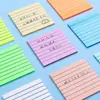 Notas Adhesivas Transparentes Yuede Línea Morandi Transfronteriza para Estudiantes, Adhesión Fuerte, Pegatinas Índice de Papel de Notas de Alta Estética