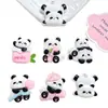 Acessórios de Resina de Panda Rosa Fofo de Desenho Animado Materiais Manuais DIY Capa de Celular Chaveiro Flor para Sapato Joia Atacado