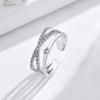Anillo de dedo índice para mujer, de alta gama, ligero, de lujo, estilo Ins, diseño con personalidad, anillo sensorial, combina con todo, apertura de verano ajustable.
