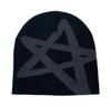 Gorro de punto de cinco puntas transfronterizo nuevo otoño e invierno cálido frío gorro de lana para hombre y mujer gorro de hip-hop para comercio exterior
