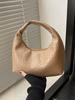 Bolsos tejidos de alta gama para mujer 2025 Nuevo lujo accesible transfronterizo Bolsos versátiles tipo satchel de axila en forma de media luna