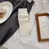 Calcetines de encaje finos de verano para mujer estilo ballet con estribo, calentadores de piernas estilo Miu, calcetines largos blancos para pantorrilla