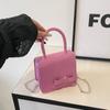 Bolsa Doce Estilo Ocidental Bolsa Feminina 2025 Verão Nova Moda Têxtil Bolsa Pequena Quadrada Versátil Casual Ombro Transversal