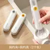 Cepillo para Tazas Plegable Cuatro en Uno Cepillo Limpiador de Espacios de Termo Multifuncional Herramienta Limpiadora de Tapas de Vasos para Biberones de Goma Suave en Forma de U