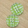 Botões Coloridos de Resina com Quatro Furos e Bordas Finas para Roupas Infantis Camisas, Botões Redondos Costurados à Mão com Bordas Finas, Botões Decorativos Infantis com Quatro Furos