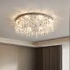Luminária de Teto para Sala de Estar de Cristal de Luxo Leve Moderna Simples e Atmosférica 2025 Novo Pacote de Iluminação para Quarto Principal Combinação