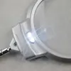 Lupa de Mesa LED de Alta Qualidade, Tamanho Grande de 130mm, com Braço Metálico Flexível que Pode Ser Dobrado Livremente
