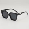 Gafas de sol Retro Triángulo Invertido Montura Grande para Mujer Gafas Negras de Alta Gama Moda Estrella Celebridad de Internet Personalidad Gafas Cuadradas