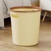 Bote de Basura de Plástico Grueso con Anillo de Presión Alto Valor de Color Hogar Dormitorio Baño Inodoro Tamaño Grande Sin Tapa Cocina