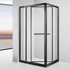 Foshan Banheiro Doméstico Personalizado Divisória de Banheiro de Aço Inoxidável com Separação Seca e Úmida Tipo Diamante Porta de Abrir para Banheiro