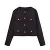 Amazon Transfronterizo Mayorista Europeo y Americano Otoño 2024 Nueva Moda Casual Holgada Chaqueta Corta con Solapa