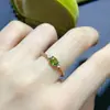 Anillo de plata 925 de cuerpo entero Saffrey natural con boca suelta estilo clásico soporte simple revisión piedra principal ovalada 4x6 mm