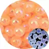 Cuentas acrílicas de ojo de gato luminosas de colores de dibujos animados, tamaño múltiple, agujero recto, accesorios para cadena de teléfono móvil, llavero, cadena de bolso DIY