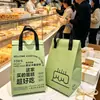 Bolsa Aislante para Pasteles, Bolsa Tote Desechable de Tela No Tejida con Papel de Aluminio Espesado, Bolsa para Llevar de Barbacoa, Bolsa Aislante para Entrega