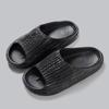 Lulenson Verano Rayas Eva Hotel Baño Templo Feria Hogar Ligeras Baño Suela Suave Pantuflas para Mujer en Stock, Antideslizantes