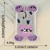 Logo bordado maleta funda para teléfono móvil accesorios parche autoadhesivo bordado en toalla animal de dibujos animados parche de chenilla pegatina de tela