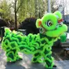 Juego Completo de Accesorios para Danza del León de Adulto, Suministros para Danza del León de Foshan, Cabeza de León del Sur para Danza del León, Juego Completo de Accesorios para Danza del León de Doble Cabeza