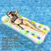 Novo produto transfronteiriço: Cadeira de Descanso Inflável em Formato de Folha Tropical, Cama Flutuante Inflável, Entretenimento para Piscina, Boia Aquática Espessa para Uma Pessoa