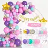 Conjunto de Balões Macaron para Decoração de Cenário, Arco de Balões para Casamentos e Festas de Aniversário, Pacote de Corrente de Balões para Lojas