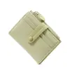 Nueva Cartera Corta Retro de Nicho para Mujer Plegable Deslustrada Ins 80% de descuento Cartera de Monedas Transfronteriza de Gama Alta