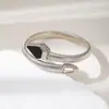 Pulsera Retorcida Metálica de Estilo Europeo y Americano Exagerada con Forma de Serpiente para Mujer, Diseño de Nicho de Lujo Ligero, Joyería de Pulsera Exquisita y Única