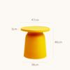 A6L Celebridad de Internet Ins Mesa de Café de Plástico Mesa de Café para Hogar Apartamento Pequeño Mesa de Esquina Combinación Sala de Estar Creativa Sofá Redondo Mesa de Té Pequeña