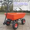 Carretilla de mano de cuatro ruedas carro basculante de plástico para el hogar camping puesto de venta de flores carrito pequeño para recoger entregas express carrito de compras para el supermercado carrito de transporte