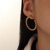 Pendientes de Comercio Electrónico Transfronterizo, Pendientes de Diseño Clásico y Ligero, Pendientes Trenzados Retorcidos para Mujer Listos para Venta al por Mayor