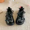 Zapatos Planos de Cuero Estilo Británico con Lazo para Niñas Estilo Coreano, Nuevo Modelo Primavera/Verano 2026, Cuadros con Pedrería Estilo Academia