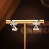 Brincos de Argola para Orelha com Cruz de Strass Prateado e Íris, Estilo Punk de Nicho Coreano, Brincos Minimalistas Únicos e Versáteis para Mulheres