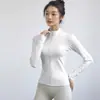 Jaqueta de yoga fina e versátil para proteção solar de primavera para mulheres, jaqueta esportiva de manga longa justa e elástica com gola alta para fitness