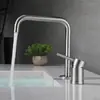 Bacia de aço inoxidável 304 com dois furos, torneira quente e fria, acabamento escovado dourado, preto, cinza chumbo, gabinete de banheiro com bacia