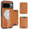 Aplicável à Capa de Celular Magnética Dois em Um Google Pixel 11ProXL 10/9A Porta-Cartão Carregamento Sem Fio Capa de Couro