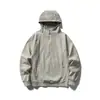 Sudadera con capucha de punto gofre IZEXX para hombre, media cremallera, otoño, ciclismo al aire libre, senderismo, montañismo, camiseta deportiva de manga larga para mujer
