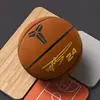 Bola de Basquete de Couro Genuíno Tamanho 7 Tamanho Padrão de Basquete 5 Couro de Boi Bola de Basquete para Adultos, Estudantes e Crianças, Adequada para Uso Interno e Externo, com Serviço de Gravação Disponível