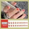 Uñas postizas estampadas cortas, medianas y largas de fábrica, con diseño de armadura, productos terminados en caja, venta al por mayor, se pueden personalizar según muestras