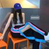 Pantalones Rectos de Pecho Lleno para Mujer Verano Tendencia Calle Alta Segunda Rebaja Baloncesto Delgados Sueltos Entrenamiento Pantalones de Pierna Ancha