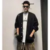 Suéter cárdigan de cuello en V para hombre Estilo Old Money Retro de alta gama Otoño e Invierno Suéter Comercio exterior al por mayor transfronterizo