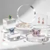 Soporte de Exhibición Cubo Acrílico Transparente Ladrillo Cuadrado de Plexiglás Base de Exhibición para Joyería Accesorios Figuritas Suministro Transfronterizo